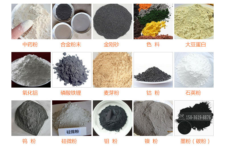 氣體保護(hù)超聲波振動篩的行業(yè)應(yīng)用：中藥粉，合金粉末，金剛砂，色料，大豆蛋白，氧化鋁，磷酸鐵鋰，麥芽粉，鈷粉，石英粉，鎢粉，硅微粉，鉬粉，墨粉。