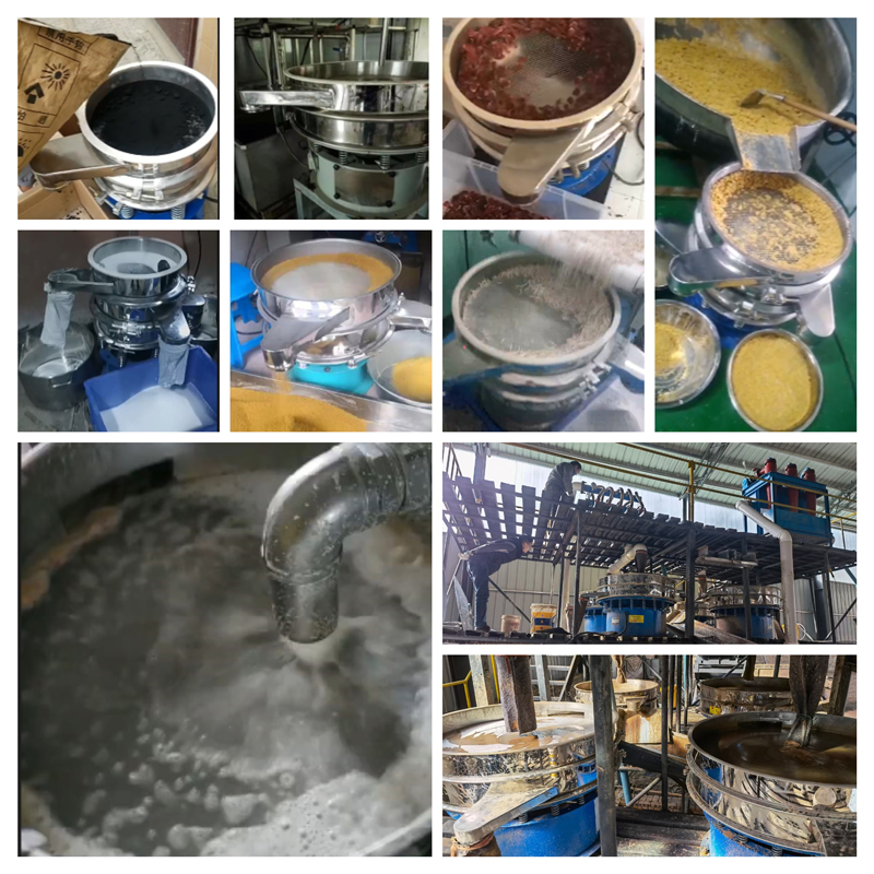 圓形振動篩適用行業(yè)：食品，陶瓷，醫(yī)藥，冶金，化工等行業(yè)。